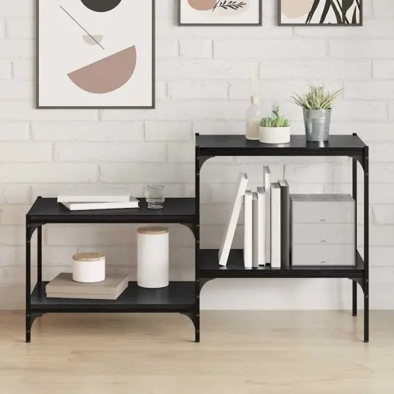 Ograniczona ilość Półka na Książki 4 pcs Czarny 100 x 40 x 1,5cm Lumarko! - Hurtownia wielobranżowa Lumarko